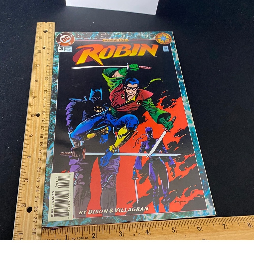 DC Comics Robin Annual 1 Comic Book By Dixon & Villagran Direct‎ Sales 1994
